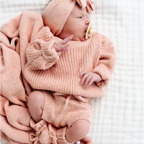 Knit Chunky Sweater - Petal Speckle