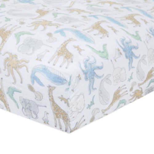 Natural History Cotton Muslin Crib Sheets | aden + anais