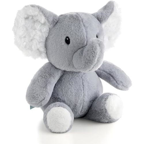 The Peanutshell Plush Elephant Stuffed Animal - 10 inch - Baby Safe - Machine Washable - Soft Elephant Baby Toys, Newborn Infant Toddler, Plushies for Boys Girls, Stuffies, Jungle Safari Nursery