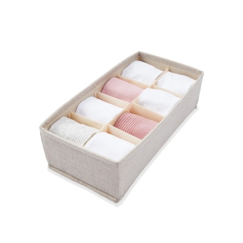 Linen Look Adjustable Drawer Organiser - Beige - Kmart