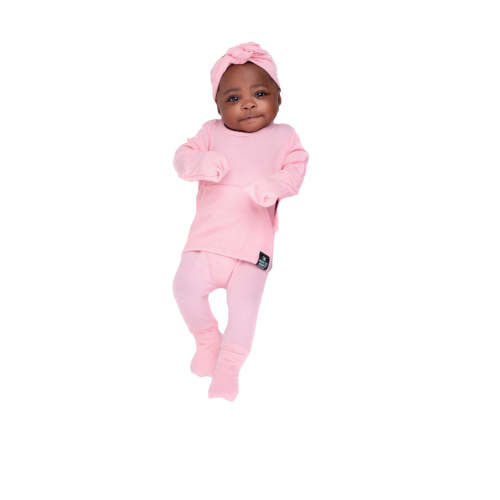 Front Opening Ready Set Romper® in Ribbed Bubblegum
