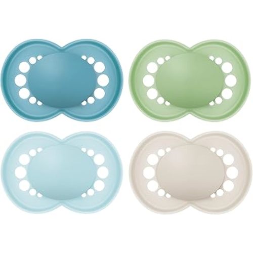 MAM Original Matte Pacifier, 1 sterilzing case, Baby Pacifier, Best Pacifiers for Breastfed Babies, 6-16 Months, Boy