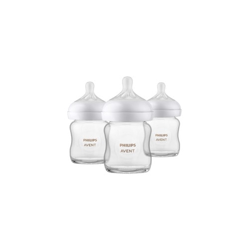 Philips AVENT Glass Natural Baby Bottle Pack With Natural Response Nipple