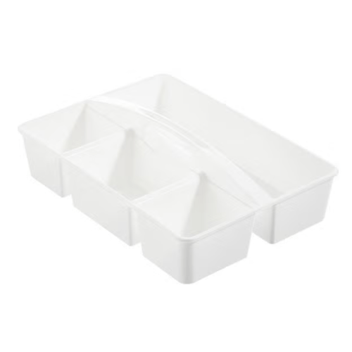 3-Tier Cart Divided Caddies with Handles