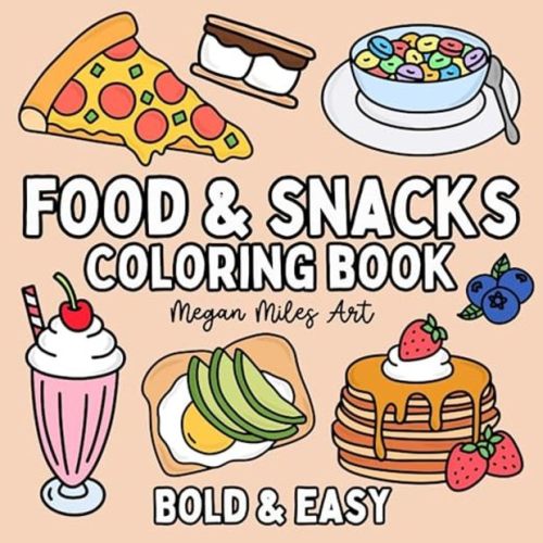 Meg Publishing Food & Snacks Coloring Book