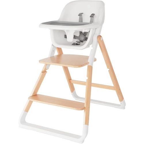 Ergobaby Evolve Baby Essentials Portable High Chair, Natural Wood