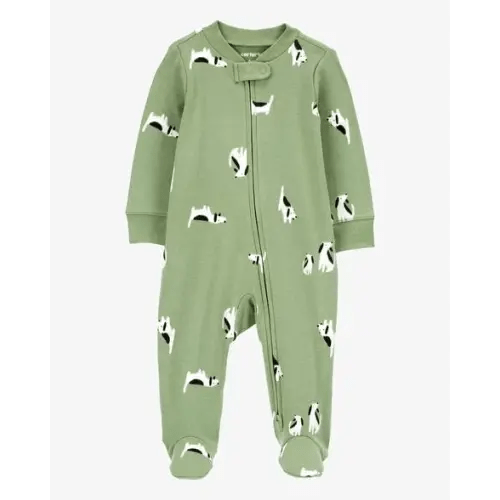 Baby Dog 2-Way Zip Cotton Sleep & Play Pajamas - Carter's | Carter's