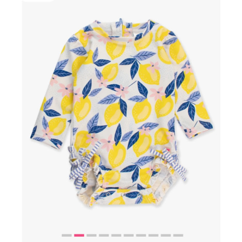 Long Sleeve One Piece Rash Guard | RuffleButts & RuggedButts