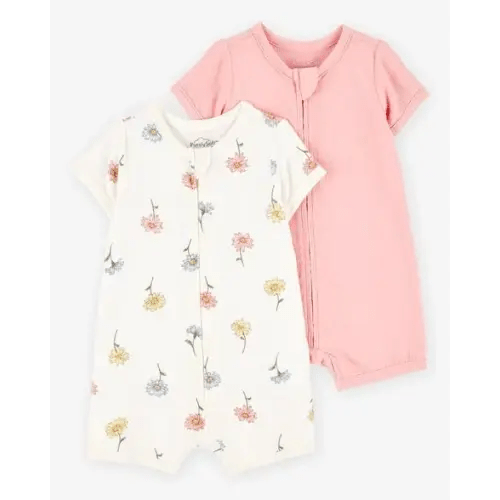 Baby 2-Pack PurelySoft Zip-Up Rompers - Carter's | Carter's