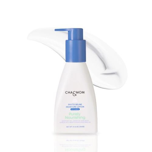 CHA&MOM Korean Baby Skincare - Hypoallergenic, Plant Based, and Natural Phyto Seline Moisture Lotion, 8.46oz