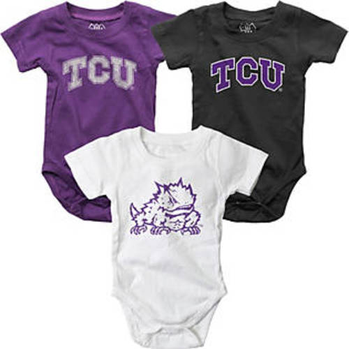Texas Christian University Infant Bodysuit 3-Pack