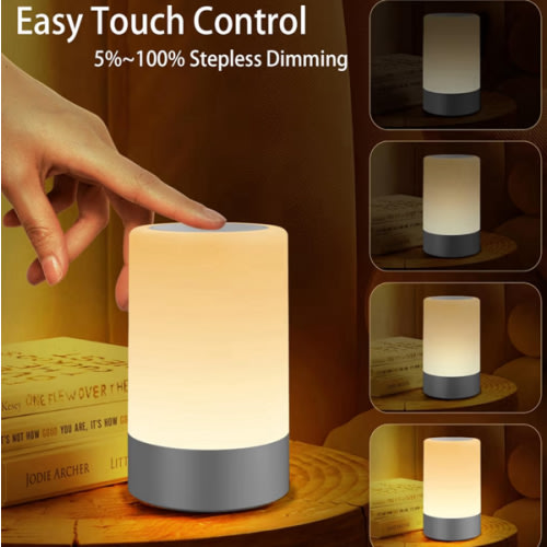 G Keni Nursery Night Light for Baby, Portable LED Touch Night Lamp for Kids and Adult, Breastfeeding, Sleep Aid, USB Rechargeable Nursing Lamp, Bedside Dimmable Warm Night Light, Soft Eye Caring