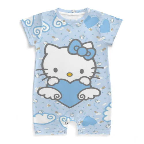 Hello Kitty Newborn Baby Romper Clothing Infant Short Sleeve Clothes Jumpsuit One Piece Outfit for Boy Girl