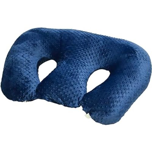 Twin Z Pillow Navy - 6 uses in 1 Twin Nursing Pillow ! Breastfeeding, Bottlefeeding, Tummy Time, Reflux and Support!