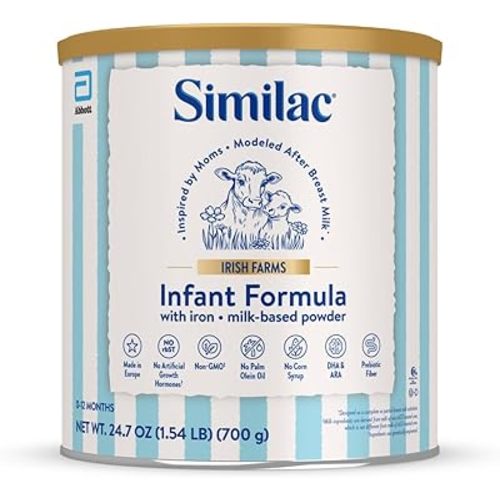 Similac Irish Farms, Easy-to-Digest Baby Formula, Infant Formula, 0-12 Months, 24.7-oz Can