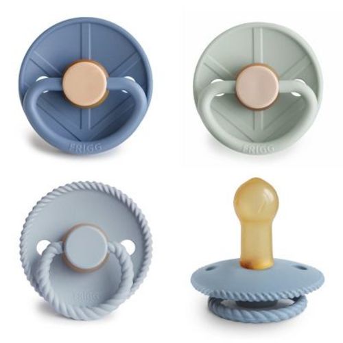 FRIGG Natural Rubber Pacifier 4-Pack Skyline Serenity` 6-18 months