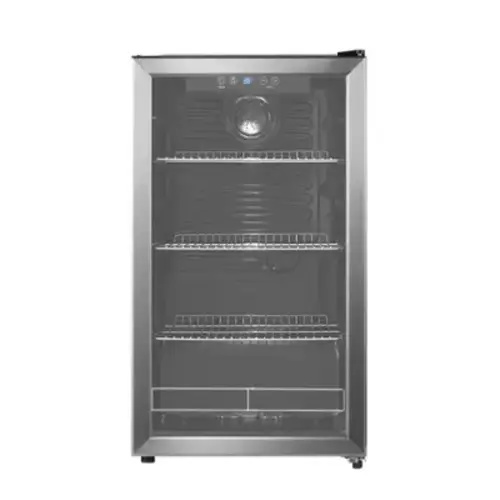 Insignia™ - 115-Can Beverage Cooler - Stainless steel