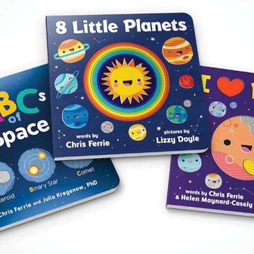 Chris Ferrie's Space for Babies Book Set: A Scientific Board Book Set about the Solar System and Beyond (Science Gift Set for Kids and Toddlers)