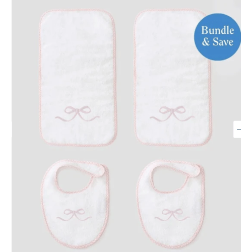 Feeding Time Bundle (4 pieces) - PINK BOW