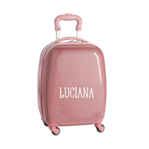 Mackenzie Pink Sparkle Glitter Hard-Sided Luggage