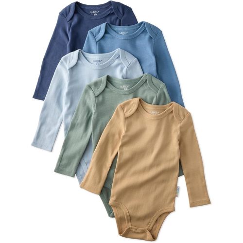 Blake 5-Pack Long Sleeve Bodysuits​ 100% Organic Cotton Baby Boys & Girls
