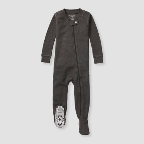 Burt's Bees Baby® Baby Boys' Snug Fit Lyocell Thermal Solid Footed Pajama - Black 3-6m