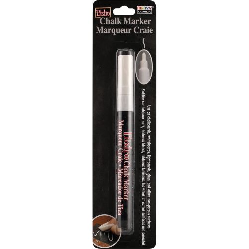 Uchida of America 482-C-0 Fine Point Bistro Window Chalk Marker, White (Pack of 1)