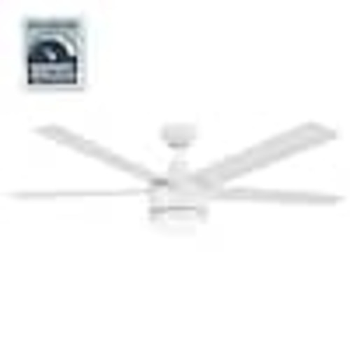 Home Decorators Collection Merwry 52 in. Intergrated LED Matte White Ceiling Fan With Light And Remote Control SW1422 MWH