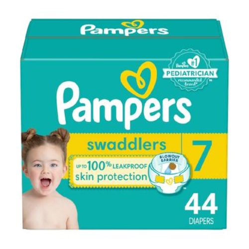 Pampers Swaddlers Soft Sensitive Skin Baby Diapers - Size 7