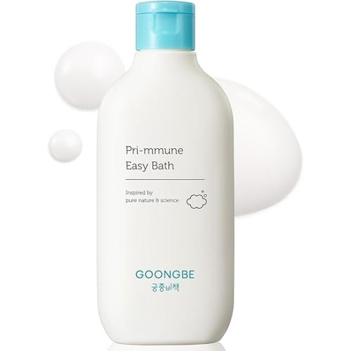 Pri-mmune Easy Bath - Korean Baby Body Wash - Hypoallergenic Mild Bubble Bath Time for Newborns Babies - Moisturizes & Soothes - Weakly Acidic, 6.75 fl.oz.