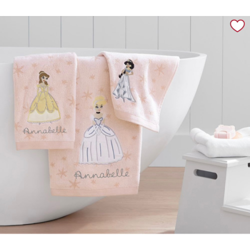 Disney Princess Bath Towels | Pottery Barn Kids