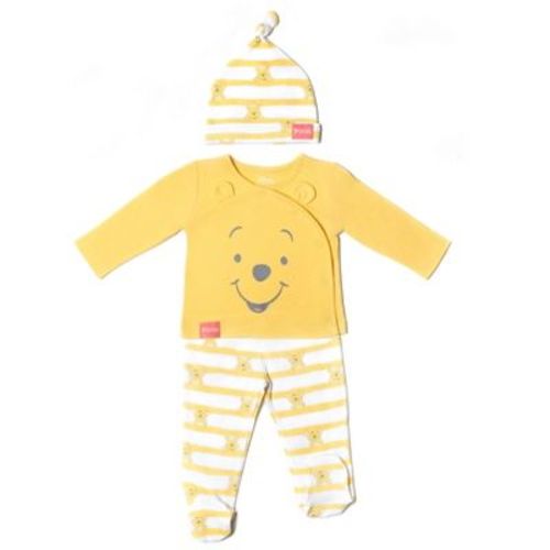 Disney Winnie The Pooh Newborn Baby Boys Costume Jacket Pants And Hat 3 Piece Outfit Set 0-3 Months