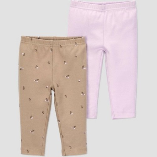 Carter's Just One You® Baby Girls' 2pk Forest Pants - Purple Newborn