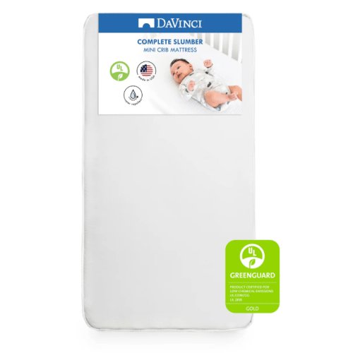 DaVinci Complete Slumber Waterproof Mini Crib Mattress | Firm support | GREENGUARD Gold Certified | Lightweight | Waterproof – DaVinci Baby