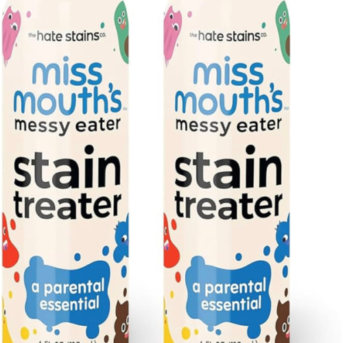 Miss Mouth's Messy Eater Stain Treater Spray - 4oz 2 Pack Stain Remover - Newborn & Baby Essentials - No Dry Cleaning Food, Grease, Coffee Off Laundry, Underwear, Fabric