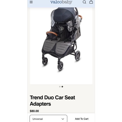 Fund for car seat adapters on stroller