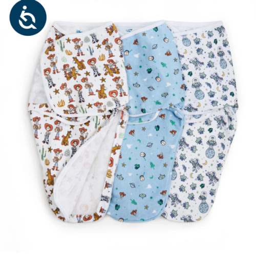 Disney™ essentials easy swaddle wrap quick change 3 pack TOG 1.0