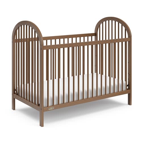 Graco Olivia 3-in-1 Convertible Crib (Hazelnut) – GREENGUARD Gold Certified, Converts to Daybed and Toddler Bed, Fits Standard Full-Size Crib Mattress, Adjustable Mattress Height, Easy-to-Match Style