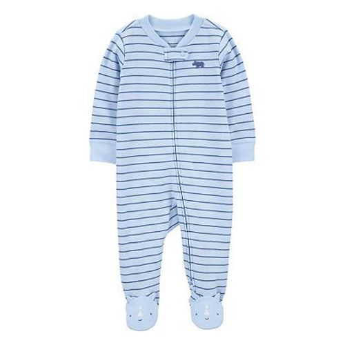 Baby Boy Carter's Striped Rhino 2-Way Zip Sleep & Play Pajamas