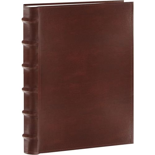 Pioneer Photo Albums Sewn Bonded Leather Bookbound 300 Pkt 4x6 Bi-Directional Photo Album, Brown, ( Pack of 1)