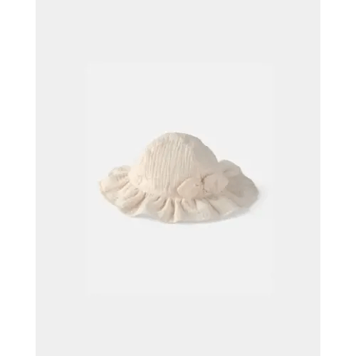 Baby Girl Bow Sun Hat - Ivory | Carter's