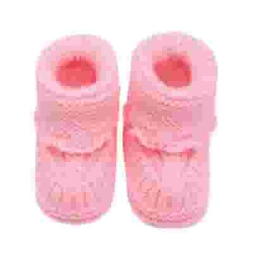 Zecgelong Toddler Newborn Baby Knitting Lace Crochet Shoes Buckle Shoes Baby sneakers Size 0-6 Months