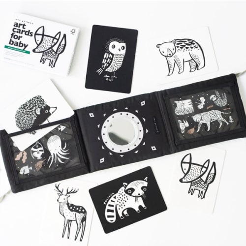 Baby Tummy Time Gallery with Mirror Bundle - Woodland