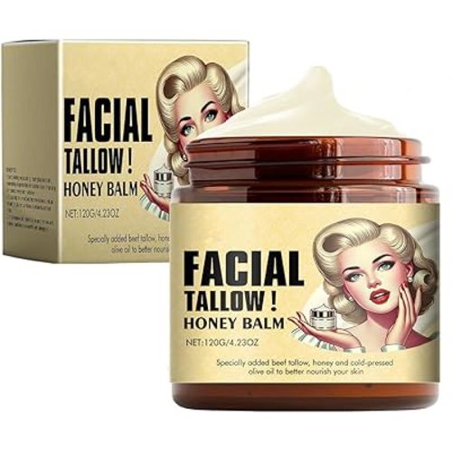Whipped Beef Tallow and Honey Balm,whipped tallow honey balm,Body Lotion, Skin Care and Lip Balm (1pcs)