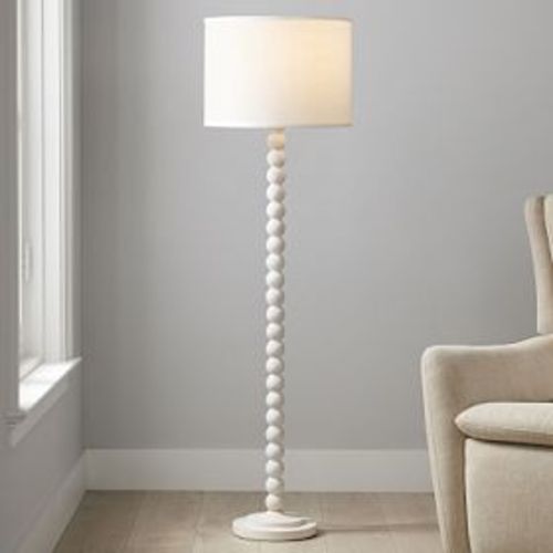 Naturalist Wood Ball Floor Lamp