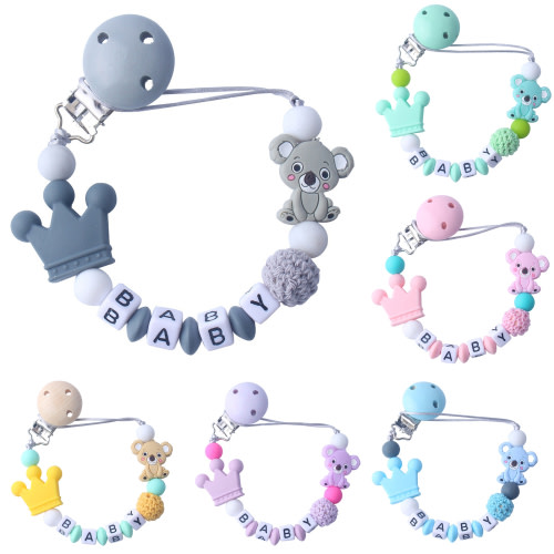 Cheers.US Silicone Beaded Lanyard Teether Pacifier Clip Holder| Teething Relief Toy Baby Boys Girls