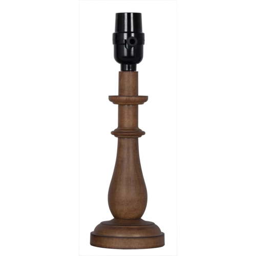 Mainstays Mix and Match 11" Turn Wood Finish Accent Lamp Base, Brown