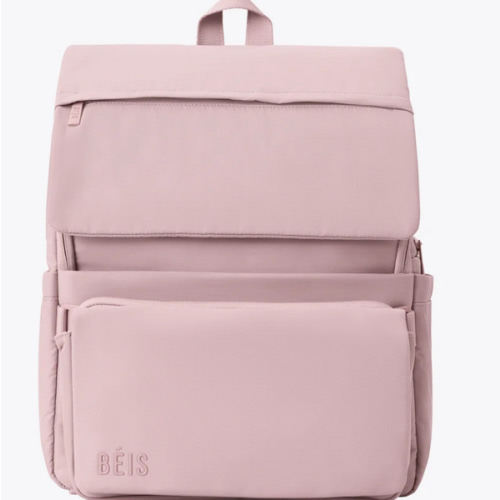 BÉIS 'The Ultimate Diaper Backpack' in Atlas Pink - Best Pink Backpack Diaper Bag
