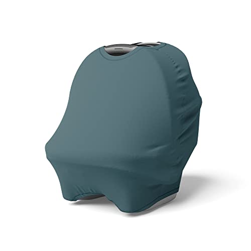 Natemia Baby 4 in 1 Car Seat Cover - Stretchy & Soft Car Seat Canopy, Nursing Cover, Shopping Cart Cover, High Chair Cover