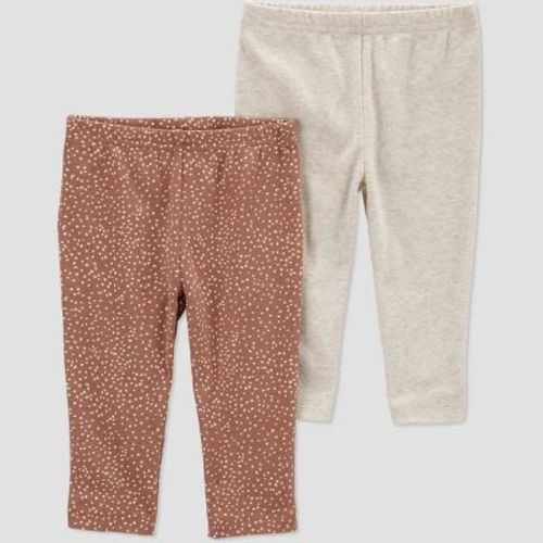 Carter's Just One You® Baby Girls' 2pk Pull-on Pants - Light Blue/pink 9m